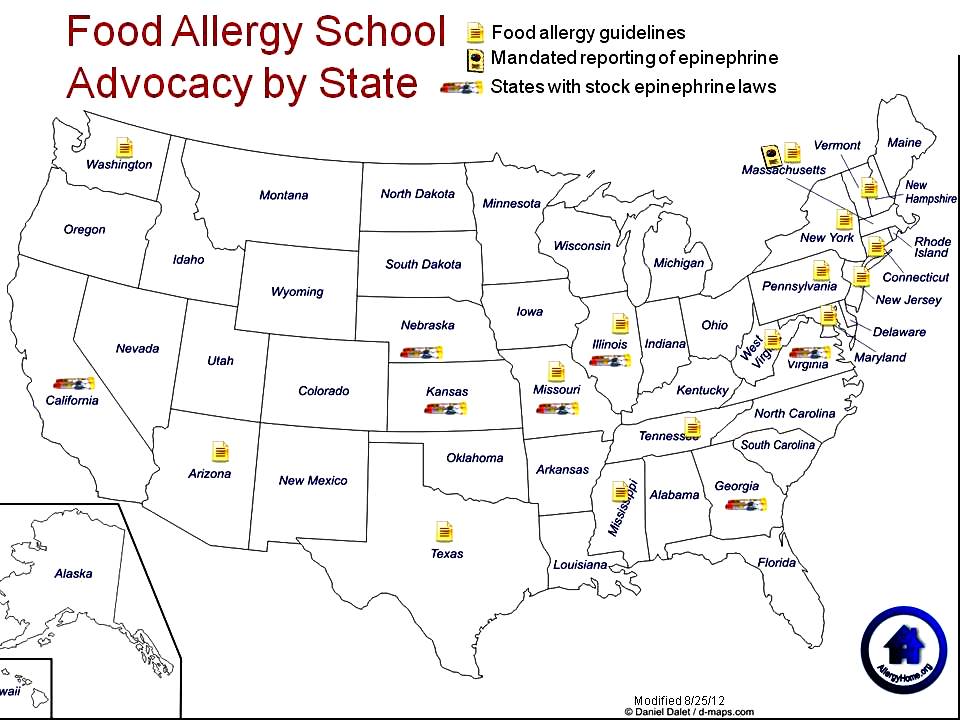 Food Allergy Advocacy by State Food Allergy Advocacy by State
