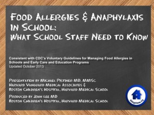 Staff Training: Food Allergies & Anaphylaxis in School