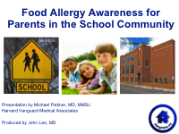 Food Allergy Awareness for All School Parents